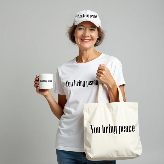 You bring peace Unisex garment-dyed heavyweight t-shirt