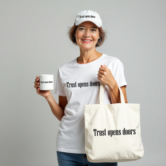 Trust opens doors Unisex garment-dyed heavyweight t-shirt