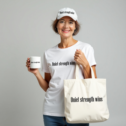 Quiet strength wins Unisex garment-dyed heavyweight t-shirt