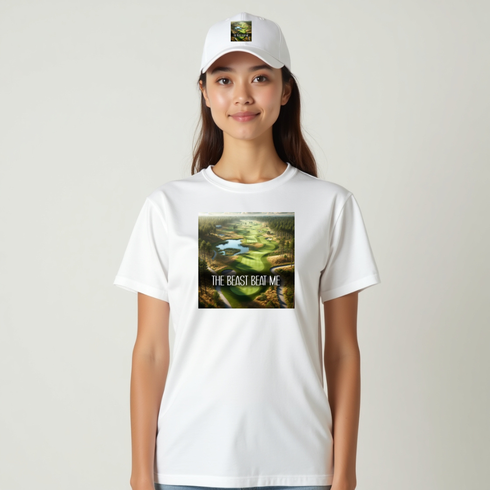 The beast beat me script Female garment-dyed heavyweight t-shirt