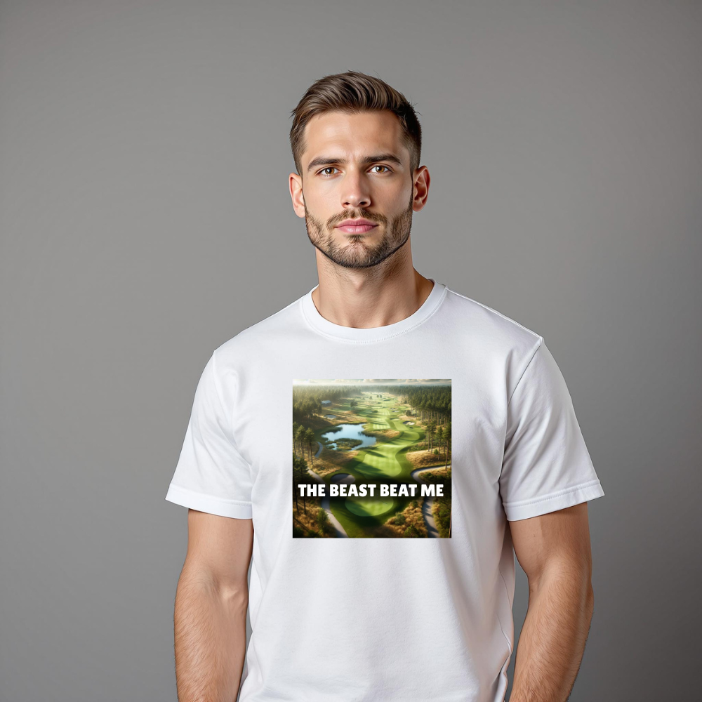 The Beast beat me Male garment-dyed heavyweight t-shirt