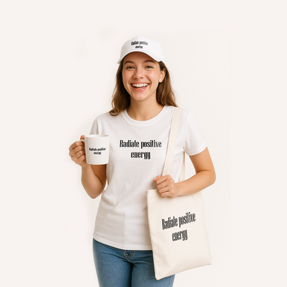 Radiate positive energy Unisex garment-dyed heavyweight t-shirt