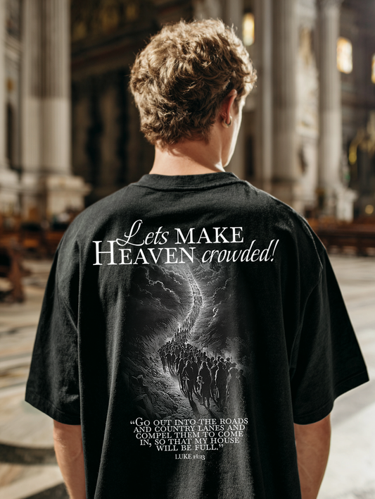 Lets make Heaven crowded Oversized faded t-shirt