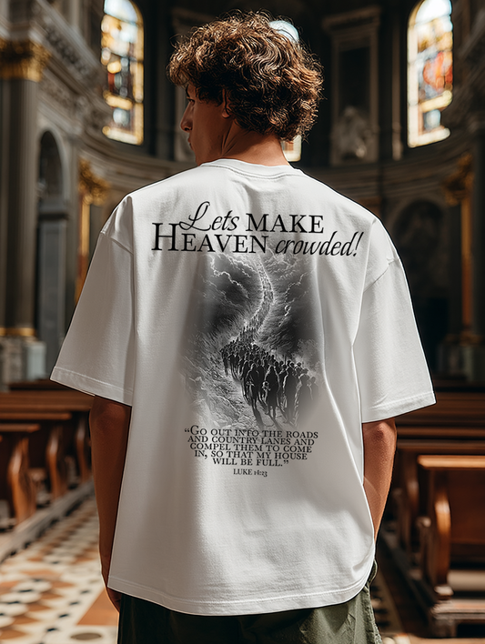Lets make Heaven crowded Oversized faded t-shirt