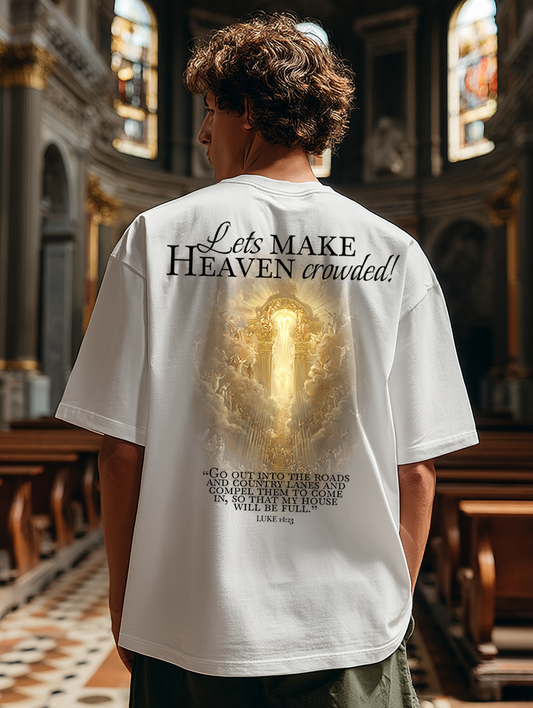 Lets make Heaven crowded Oversized faded t-shirt