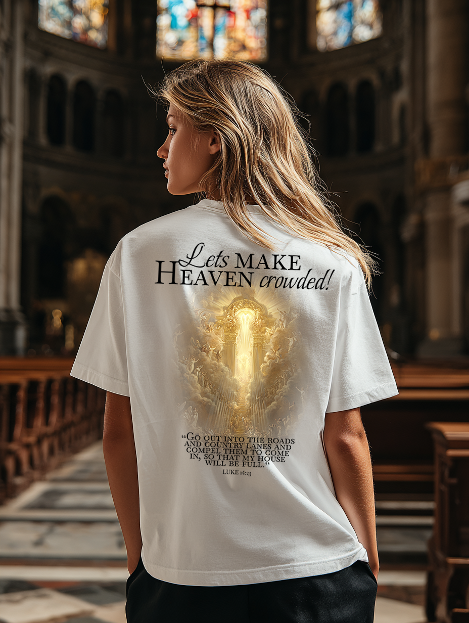Lets make Heaven crowded Oversized faded t-shirt